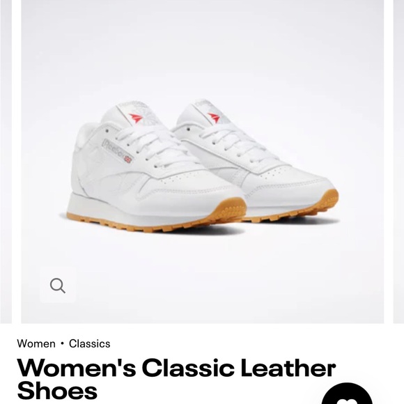 Reebok Women’s Classic Leather Shoes - Size 6 - Picture 5 of 5